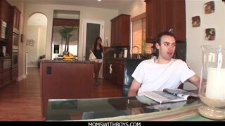 MomsWithBoys - mother I'd like to fuck Housemaid Laurie Vargas Anal Copulates Youthful Cock - 1 image