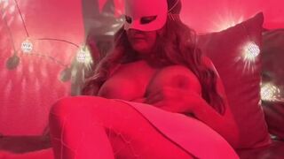 Hawt breasty mother i'd like to fuck Alexis Love masturbates with toys in red light - 3 image
