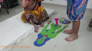XXX Indian Step sister receive willing for fuck with step brother in diwali celebration - 2 image