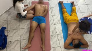 Couples Massage with Glad Ending Girlfriend swap betwixt Allies who changed their partners - 4 image