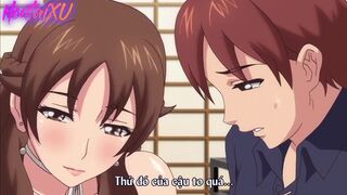 Hentai / Stepmother cumming from her first time anal - 2 image