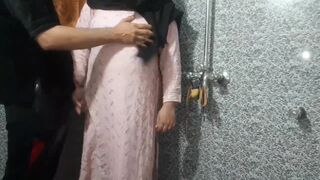 Sexy Desi Fuck with my marvelous Secretary in the office Washroom - 2 image