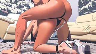 (Ai Animation) Cute Girl With Big Boobs Fucked Doggy style - 10 image