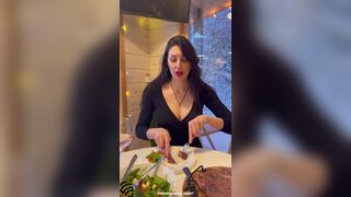 Hot wife on a date in a restaurant cheats on her husband - 4 image