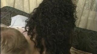 Curly haired whore with enormous bombs enjoys fucking from the ass - 8 image