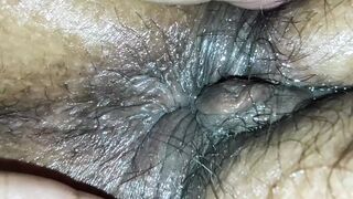 Wake up my girlfriend's and enjoy her wet pussy and see her contractions. - 1 image