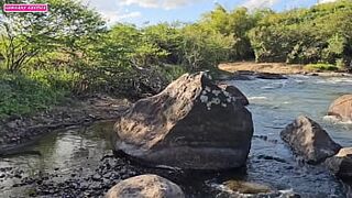 RUNNING AWAY FROM HOME TO CHEAT ON MY HUSBAND WITH THREE MASKED MEN ON THE RIVERSIDE - 1 image