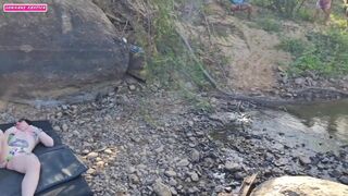 RUNNING AWAY FROM HOME TO CHEAT ON MY HUSBAND WITH THREE MASKED MEN ON THE RIVERSIDE - 2 image