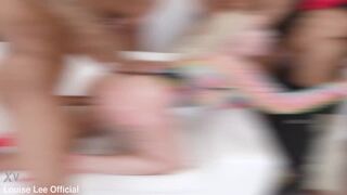 I got fucked by 7BBC, my first interracial DAP gangbang with pissing drinking and cum Swallow - 7 image