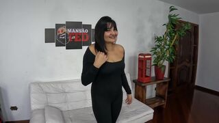 Leticia Cortes in her first time filming debut at the mansion