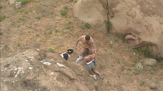 Blonde milf mom outdoors fucking