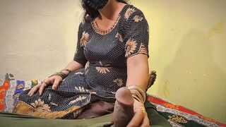 Indian Desi Aunty Playing with Neighbor's Big Dick Hot Sex Amateur Blowjob Clear Hindi Audio - 1 image