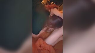 Curvy MILF couple anal