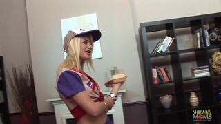 Dirty Dog and Chloe Delaure take turns on a hard cock ride in wild cowgirl action