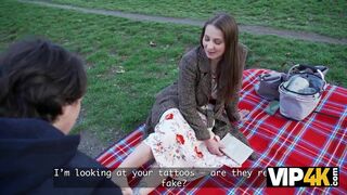 Livia Venom seduces park-goer Alexander TdA with her natural tits & dirty talk - 2 image