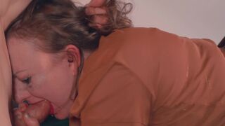 Watch MyCurves get her hairy pussy destroyed while getting her ass gagged & balls deep destroyed by Romeo Strand - 11 image
