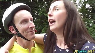 Watch this classy European MILF in stockings get her ass creamed in hardcore doggystyle action - 3 image