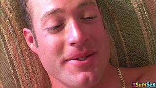 Chelsea Zinn takes on two hung studs in intense threesome action - 2 image