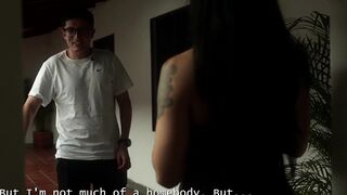 Stepson can't resist stepmom's tight ass & takes it from behind like a pro! - 1 image