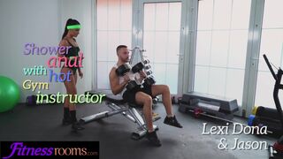 Fitness Rooms Hawt Czech Gym Instructor Lexi Dona Acquires Anal Fuck in Shower - 1 image