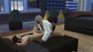 Hotty is Satisfying her Paramour-SIMS - 2 image