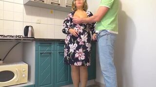 Large wazoo mama oral job son and arch her back for anal sex - 4 image